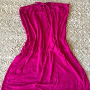 2000s Hot Pink OP swim cover up